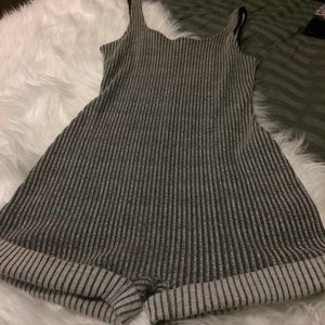 BDG urban outfitters Grey stripe romper